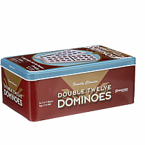 DOUBLE 12 DOMINOES TIN