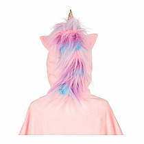 PINK UNICORN CAPE-STARS/HEARTS