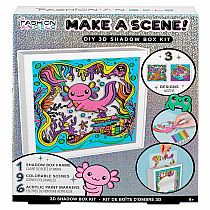 MAKE A SCENE AXOLOTL SHADOW BOX