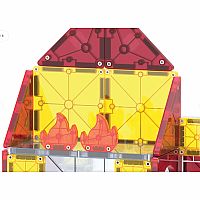 MAGNA-TILES FIRE STATION 80 PC