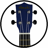 AMAHI BLUE FLOWER UKULELE