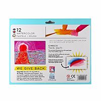 IHA 12 WATERCOLORS PASTELS/BRUSH