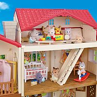 CC RED ROOD COUNTRY HOME SECRET ATTIC ROOM--Calico Critters