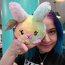 SNACKERS FLUFFY BUNNY TIE DYE