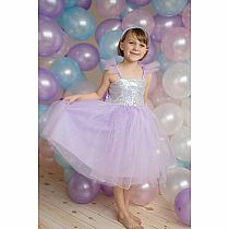 SEQUIN PRINCESS DRESS LILAC 7/8