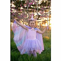 RAINBW UNICORN CAPE/HEADBND 4/6