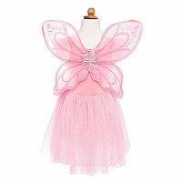 PINK SEQUIN BUTTERFLY DRESS/WINGS 5/6