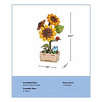 WOODEN PUZZLE SUNFLOWER BLOOM