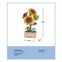 WOODEN PUZZLE SUNFLOWER BLOOM