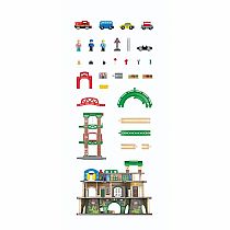MULTI LEVEL RAILWAY CITY SET