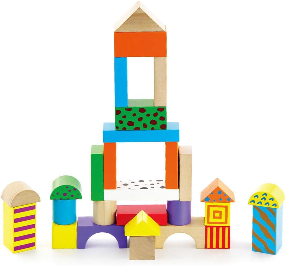 50 WOOD BLOCKS IN BARREL