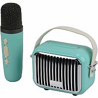 POCKET KARAOKE SPEAKER/MIC TEAL