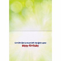 RUNNING DOG BDAY CARD