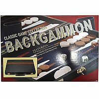 15" Vinyl Backgammon Set Board Game