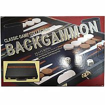 15" Vinyl Backgammon Set Board Game
