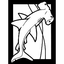 Sharks Stained Glass Coloring Book