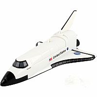 FLYING SPACE SHUTTLE ON STRING