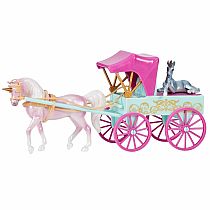 BREYER UNICORN CARRIAGE W FOAL
