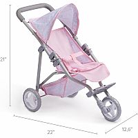 BERENGUER JOGGER STROLLER PINK