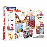 MAGNA-TILES FIRE STATION 80 PC