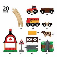 BRIO Farm Railway Set