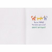 FOIL: AGE 3 CARD