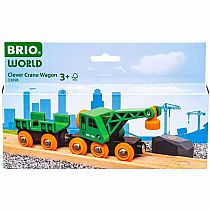 BRIO Clever Crane Wagon