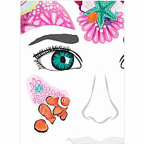 MERMAID FACE STICKERS