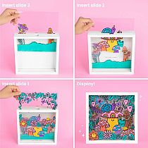 MAKE A SCENE AXOLOTL SHADOW BOX