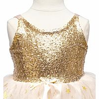 GOLDEN GLAM PARTY DRESS 3/4