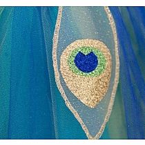 PRETTY PEACOCK DRESS/HEADBAND 5/6