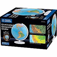 ILLUMINATED GEOPOLITICAL GLOBE