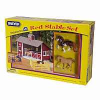 Stablemates Red Stable Set with Two Horses