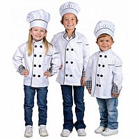 Jr. Chef Jacket w/ Hat, size Large