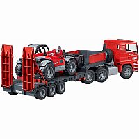 BRUDER LOW LOADER W MANITOU LOADER