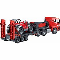 BRUDER LOW LOADER W MANITOU LOADER