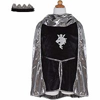 SILVER KNIGHT TUNIC/CAPE/CROWN
