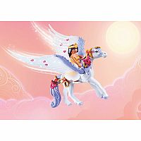 PM PEGASUS W RAINBOW IN CLOUDS