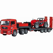 BRUDER LOW LOADER W MANITOU LOADER