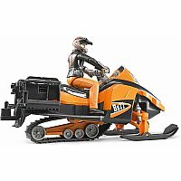 Bruder Snowmobile with Driver and Accessories