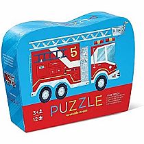 Crocodile Creek Fire Truck 12 Piece Jigsaw Puzzle