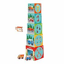 Stacking Tower On the Road Vehicles