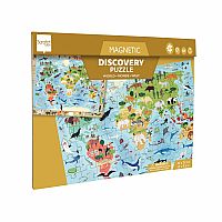 MAGNETIC DISCOVERY PUZZLE WORLD