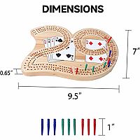 CRIBBAGE 29 SMALL 3 TRACK