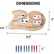 CRIBBAGE 29 SMALL 3 TRACK
