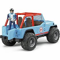 Bruder Jeep Cross Country Racer w/ Driver - Blue