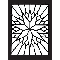 Starbursts Stained Glass Coloring Book