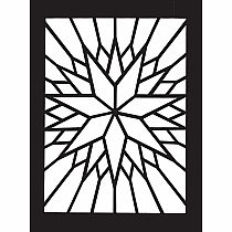 Starbursts Stained Glass Coloring Book