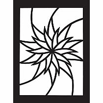 Starbursts Stained Glass Coloring Book