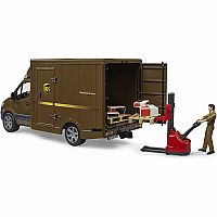 Bruder MB Sprinter UPS Truck with Driver and Accessories